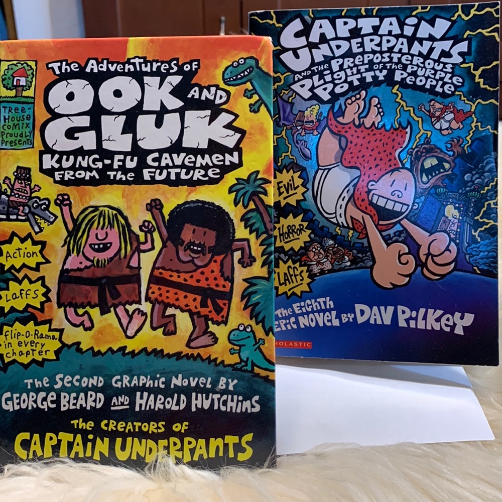 Out of Print Graphic novel ook and gluk captain underpants